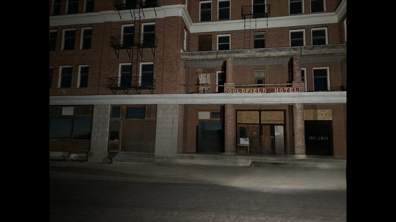 Touring the Goldfield Hotel. 