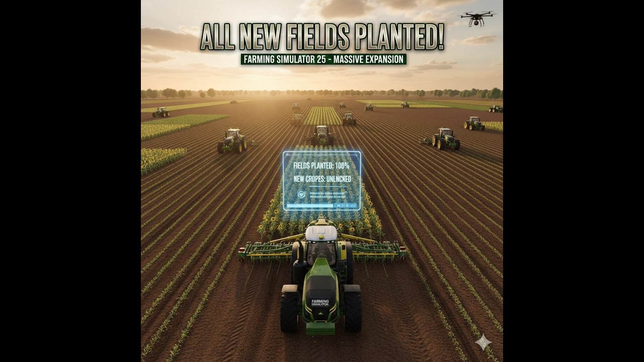 Turning Empty Land Into Profit! 🌾 Planting Our First NEW Fields | Farming Simulator 25