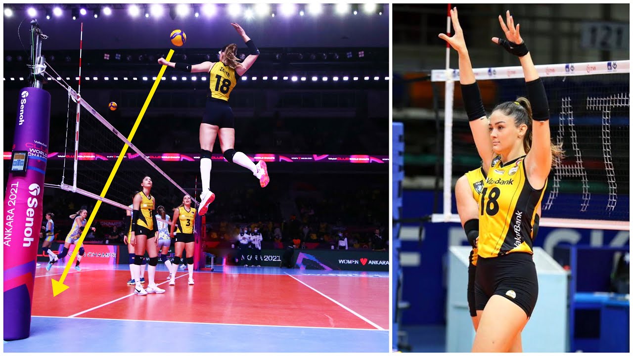 Beautiful & Talented | Zehra Gunes | Powerful Volleyball Spikes | Women's Volleyball Club WCHs 2021