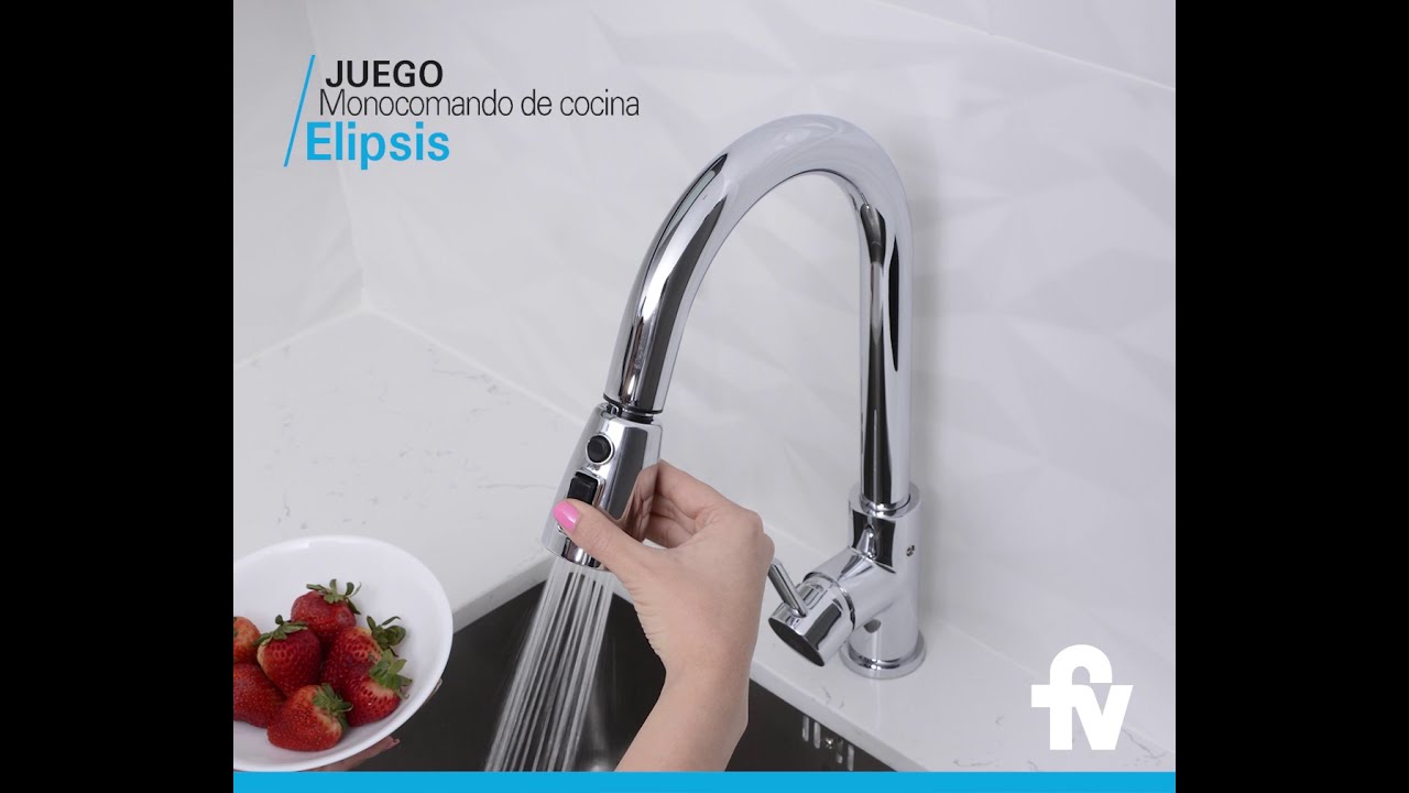 Juego Monocomando con Duchador Extra&iacute;ble para Cocina ELIPSIS
