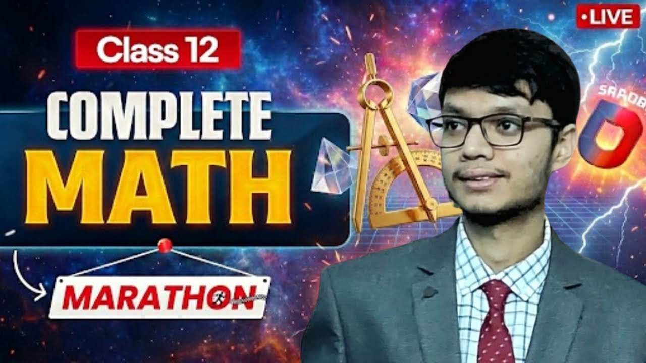 Class 12 Maths Complete Revision-4| CBSE 2026 | Sirsha Banerjee (IIT KGP)