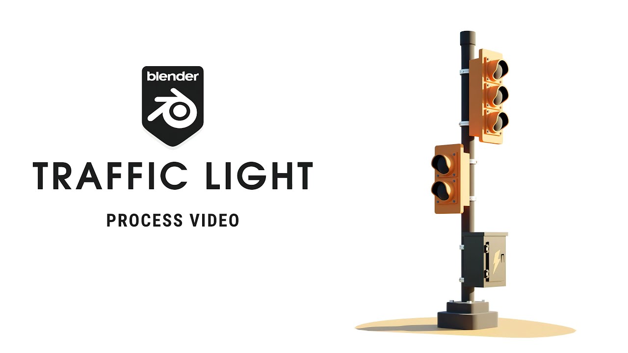 Traffic Light in Blender 3.0 - 3D Modeling Timelapse