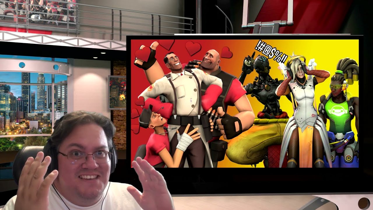 Реакция на второй эпизод Overwatch против TF2 (перезалив)