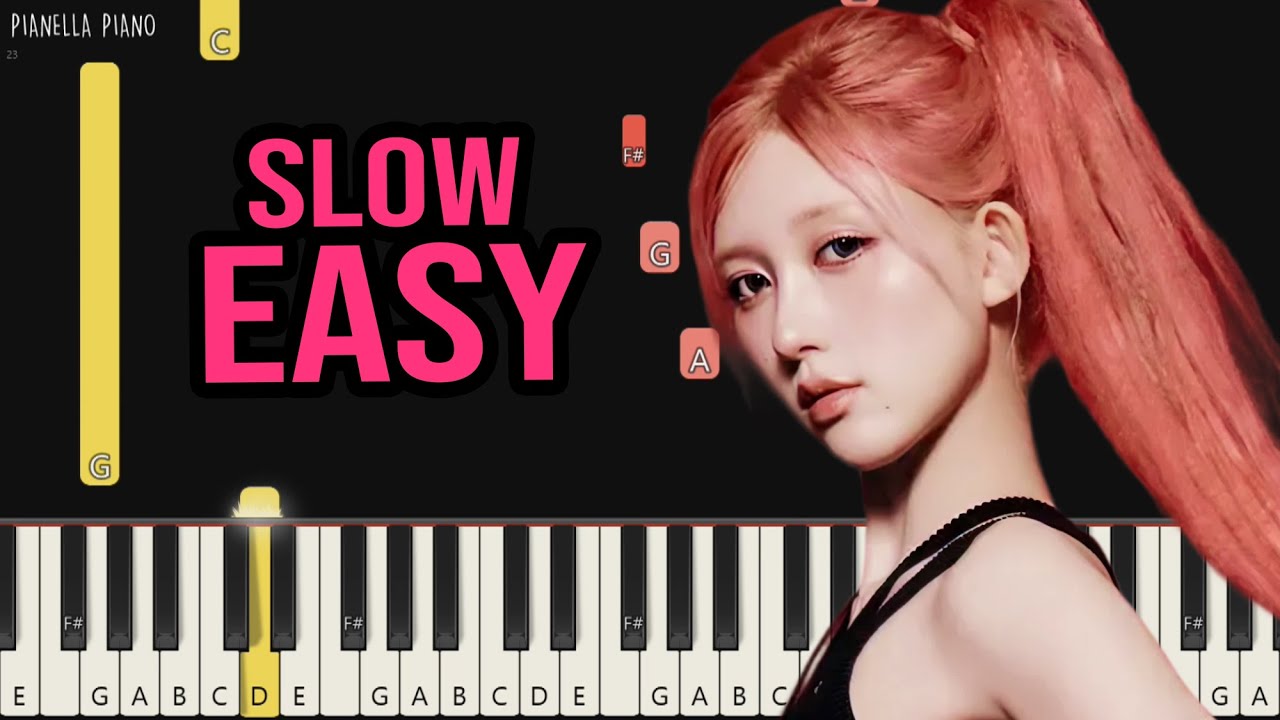 IVE - BANG BANG | SLOW EASY Piano Tutorial by Pianella Piano