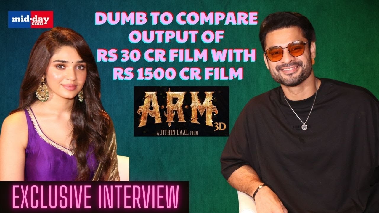 Tovino Thomas and Krithi Shetty on working in a 3D film I ARM | Exclusive Interview