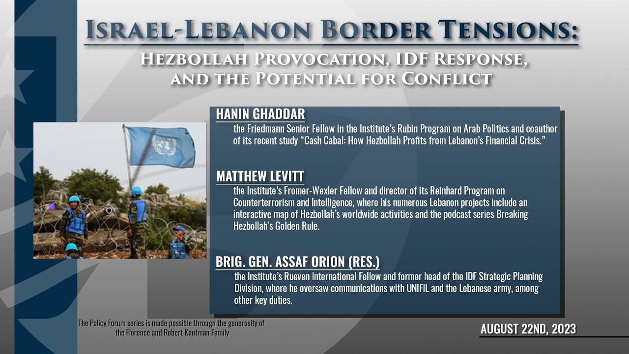 Israel-Lebanon Border Tensions: Hezbollah Provocation, IDF Response, and the Potential for Conflict