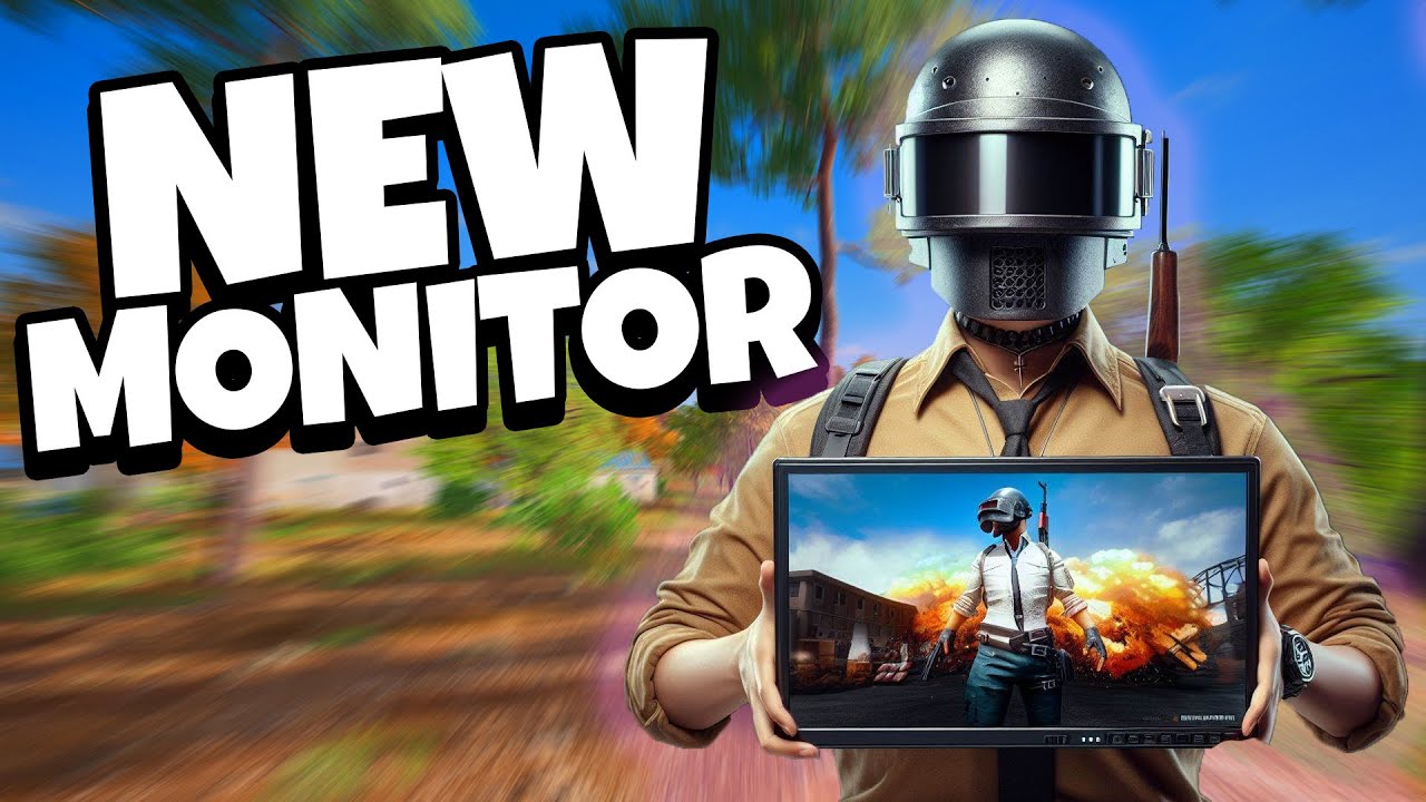 i played on a NEW MOINTOR! PUBG Console XBOX PS5 PS4