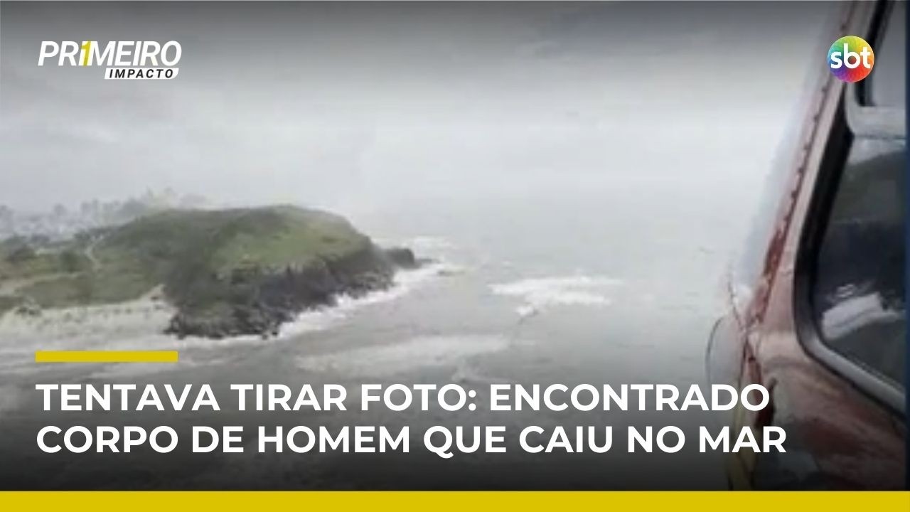Bombeiros encontram corpo de homem que desapareceu após cair na Praia da Guarita | #PrimeiroImpacto