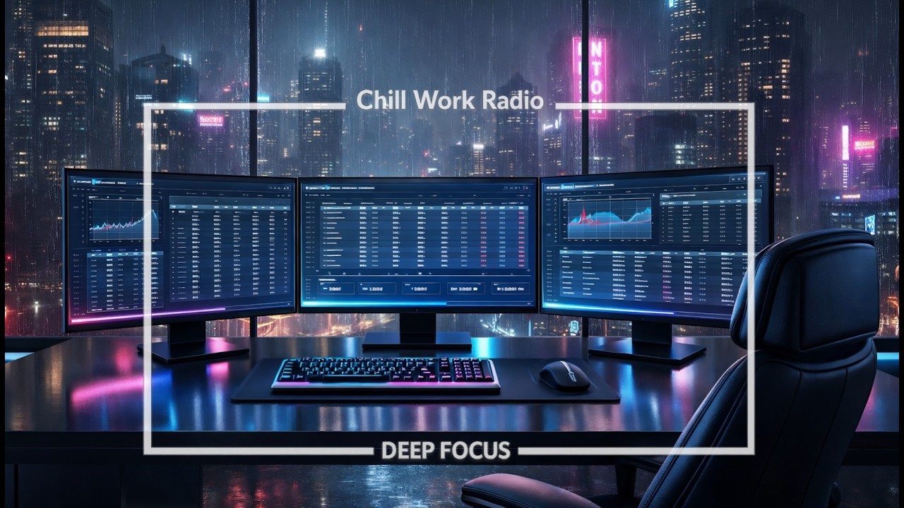 Dark Mode Deep Focus Music | 2 Hours Coding & Productivity Ambient