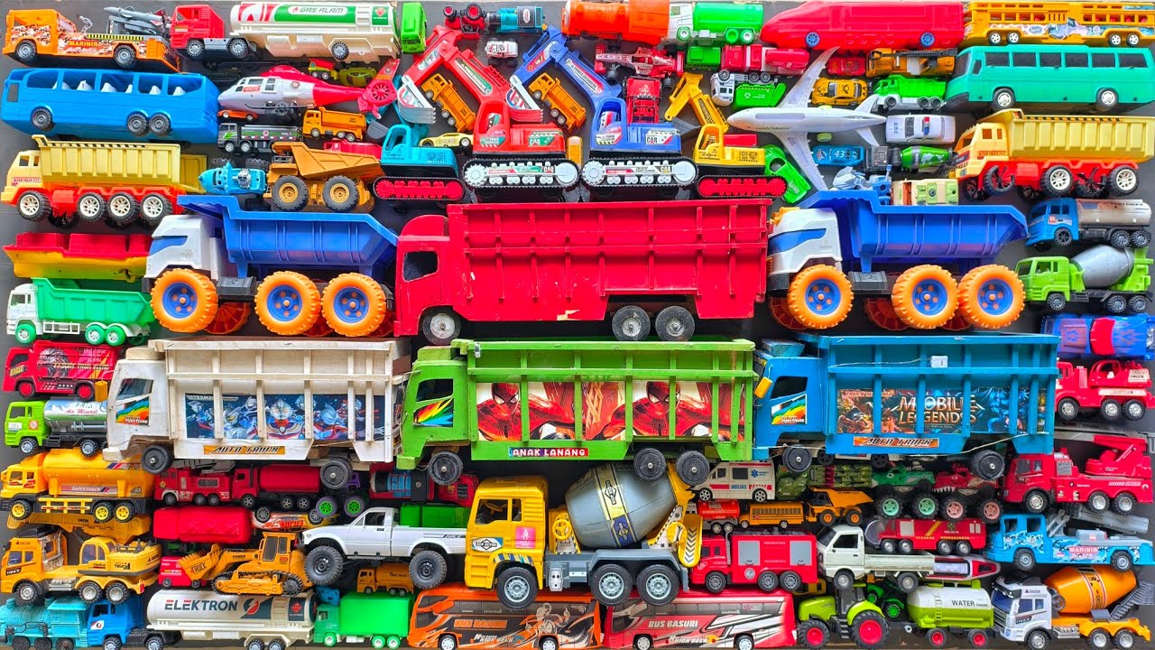 Mobil Mobilan Truk Oleng , Mobil Truk Molen, Mobil Balap, Truk Pasir, Excavator, Mobil Roket, Damkar