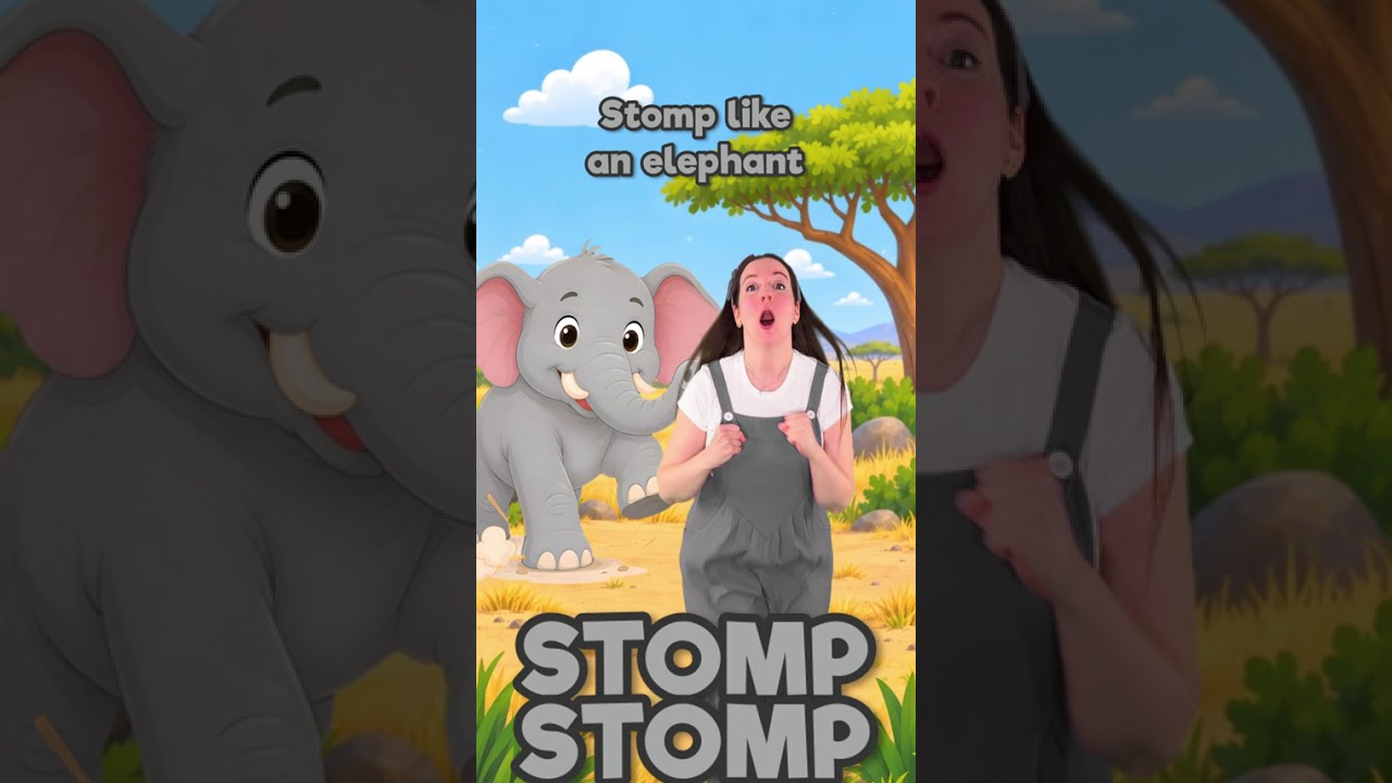 🇬🇧 Hop Like a Bunny - Animal Song in English (Version 2) #kids #nurseryrhyme #learning #funny
