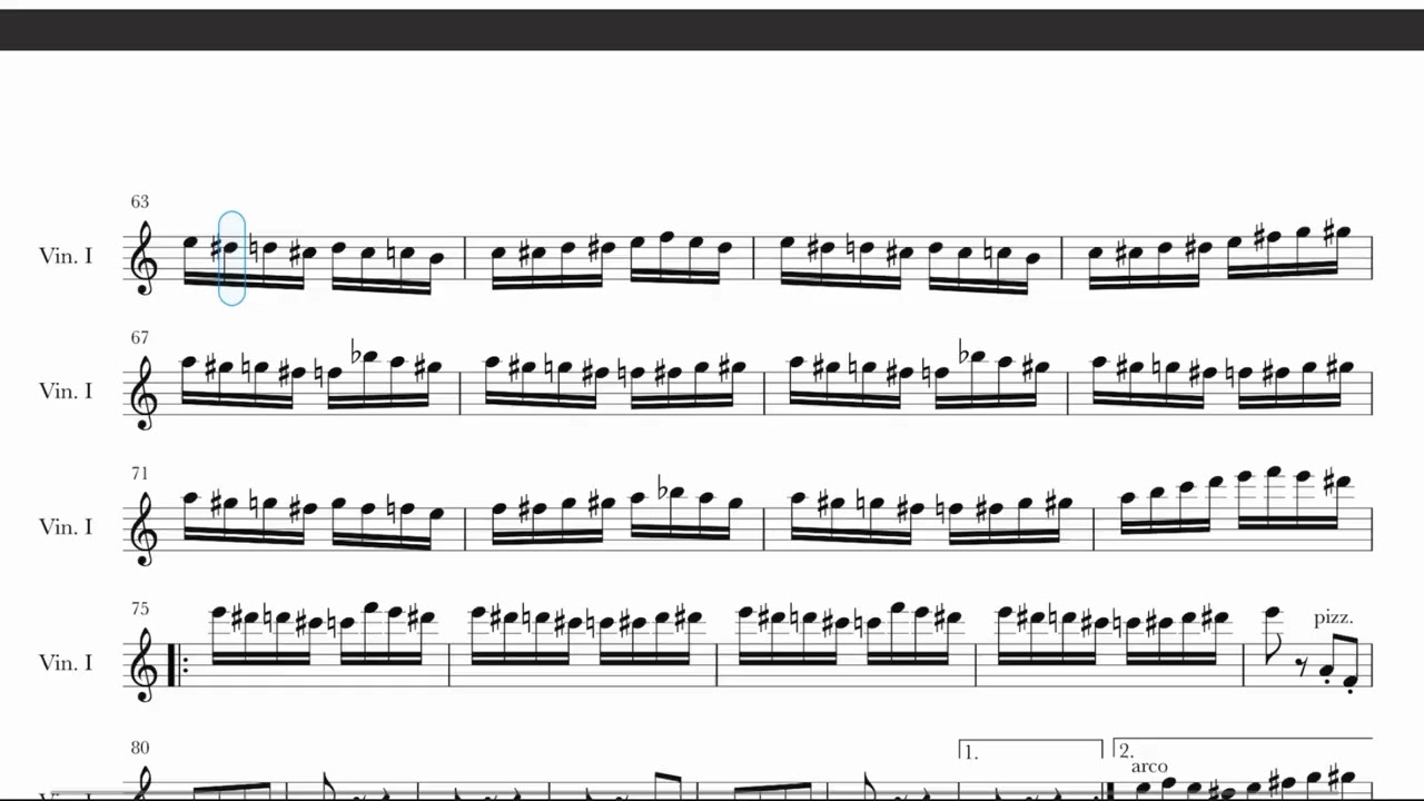Flight of the Bumblebee - Rimsky Korsakov / Violin 1 - 왕벌의 비행 /  바이올린 1