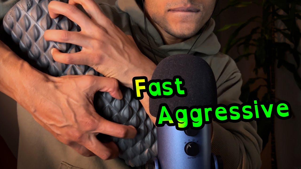 ASMR Tapping & Scratching with some whisper rambles, Fast & Aggressive
