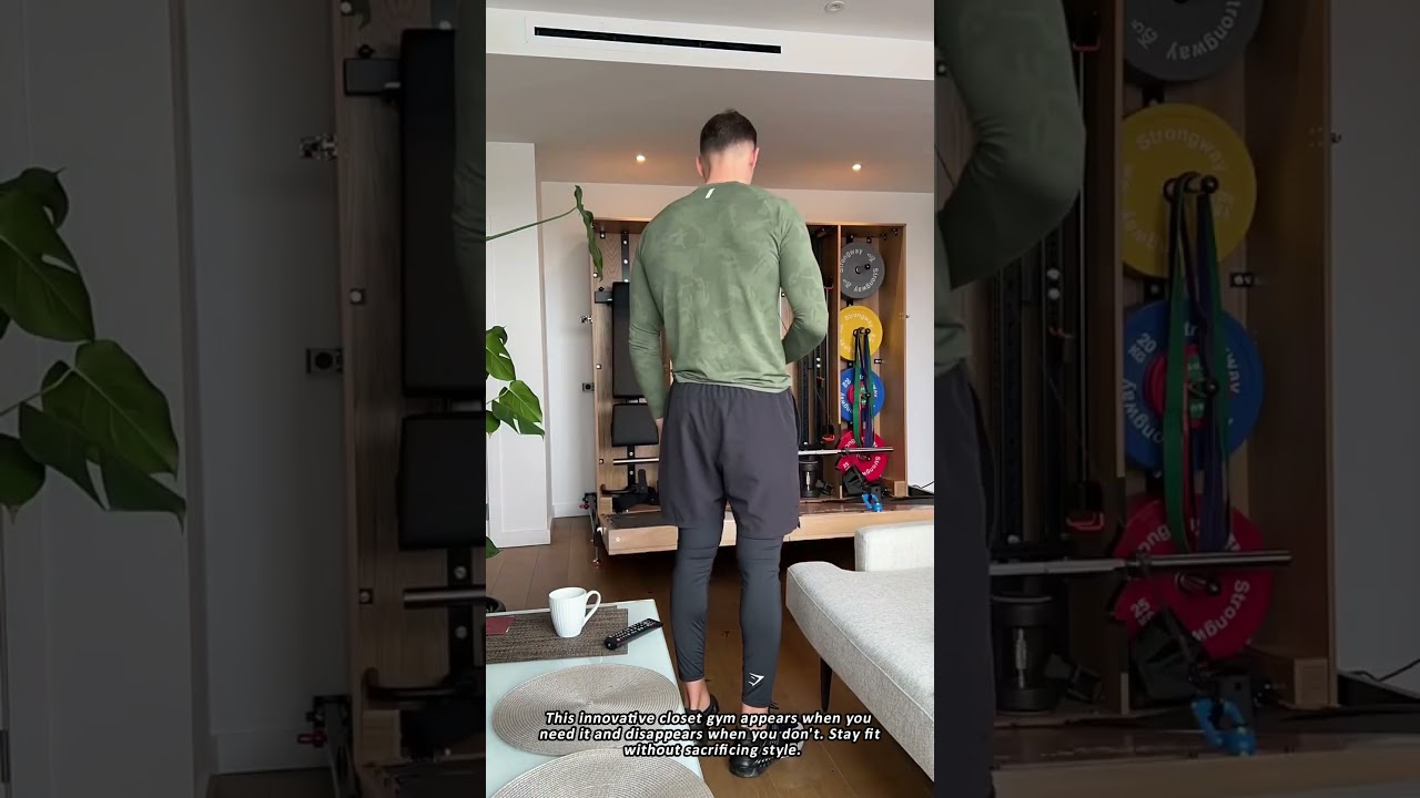 Never Miss a Workout With This Hidden Home Gym