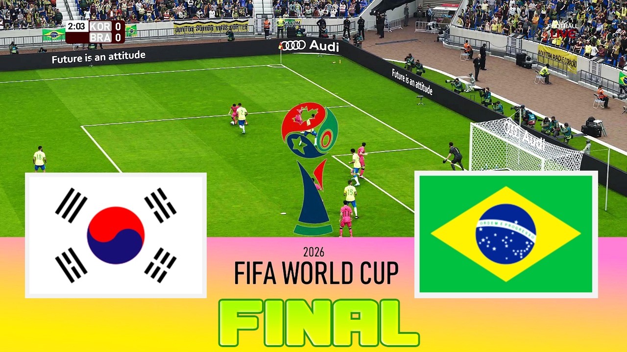 SOUTH KOREA vs BRAZIL - Final FIFA World Cup 2026  Full Match All Goals  Football Match