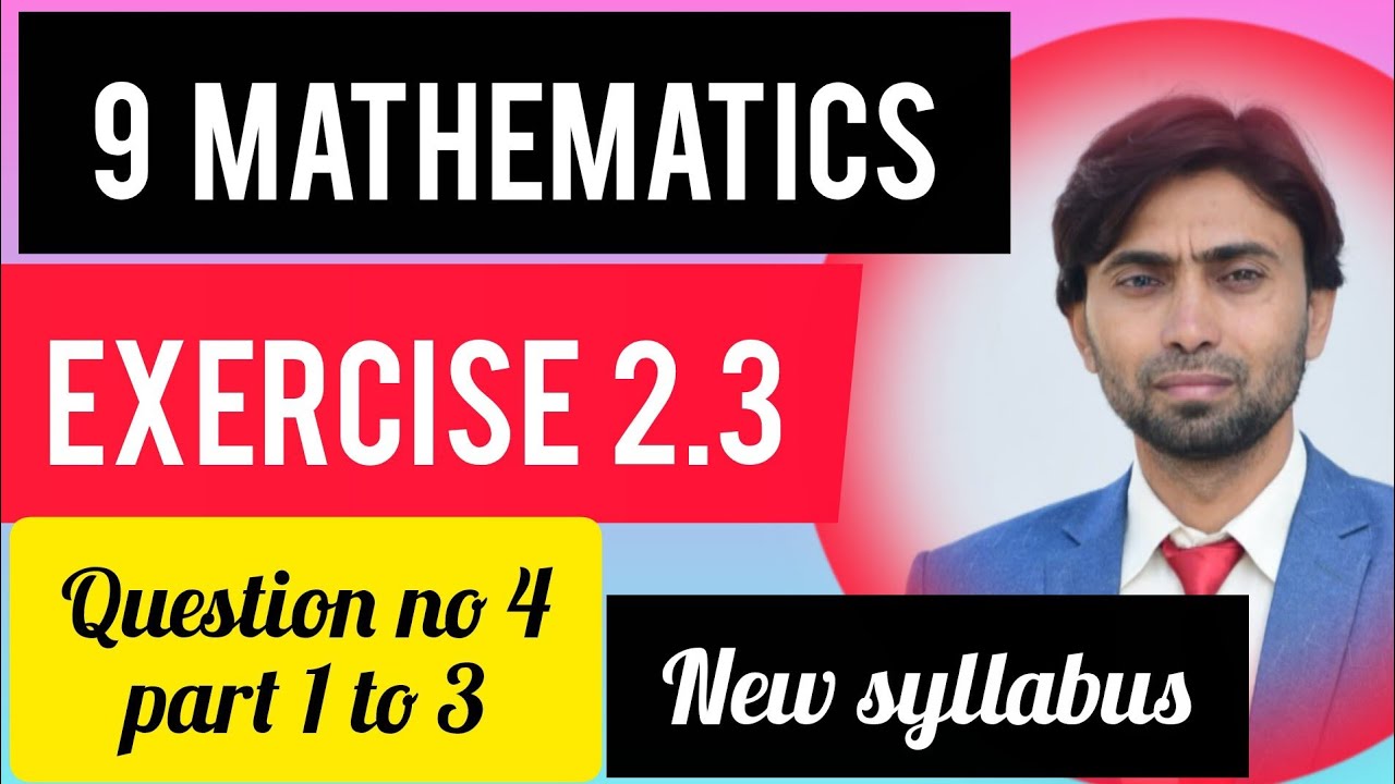 Math class 9th ( Logarithm ) chapter no 2 Exercise 2.3 ( Question no 4 part 1 to 3 ) New syllabus