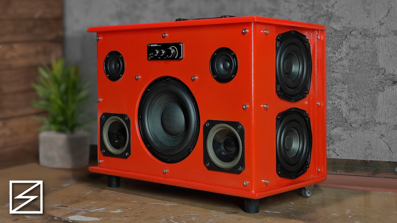 DIY Bluetooth BOOMBOX 2x100W - Suitcase Style Speaker | by Sebastian