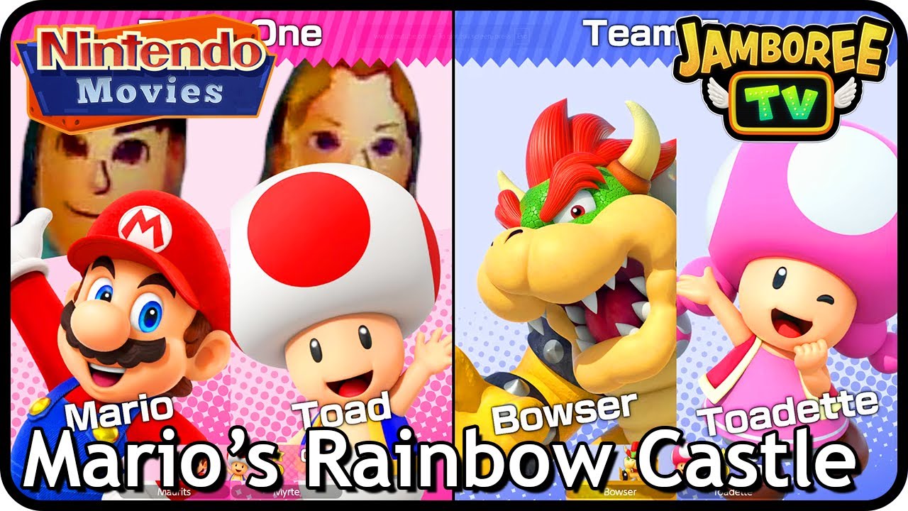 Super Mario Party Jamboree TV - Tag-Team: Mario's Rainbow Castle (Mario & Toad VS Bowser & Toadette)