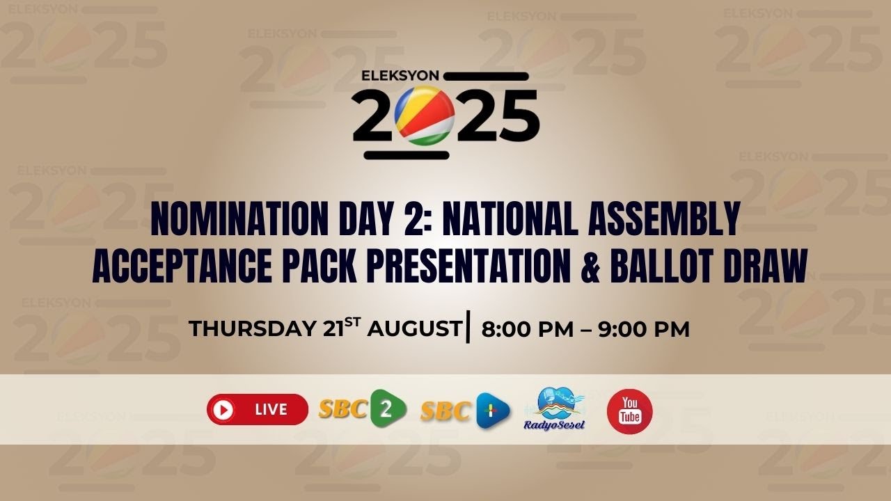 SBC LIVE |  NOMINATION DAY 2 &ndash; NATIONAL ASSEMBLY ACCEPTANCE PACK & BALLOT DRAW- 21.08.2025