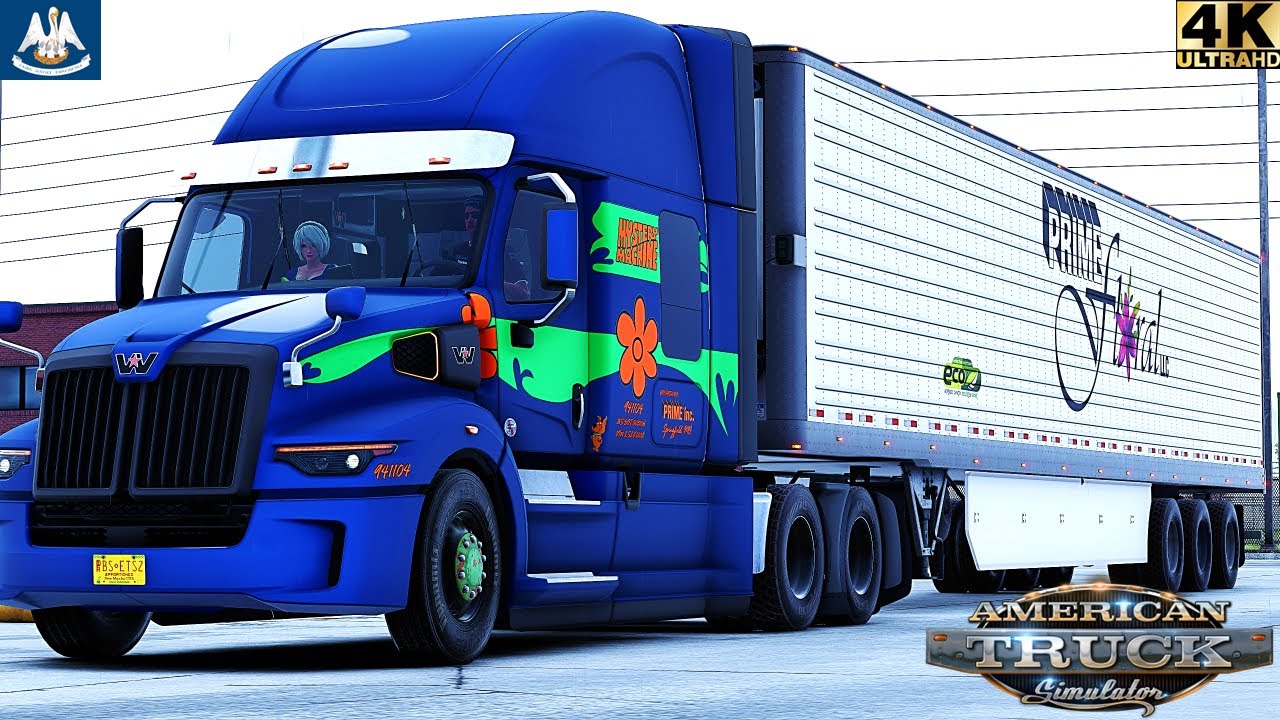 ATS | DLC NEBRASKA | Prime Inc. X Mistery Machine | Western Star 57X | 4K #americantrucksimulator