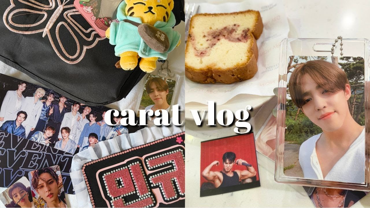 [ carat vlog ] ♡ Seventeen right here world tour live viewing + kpop name board tutorial