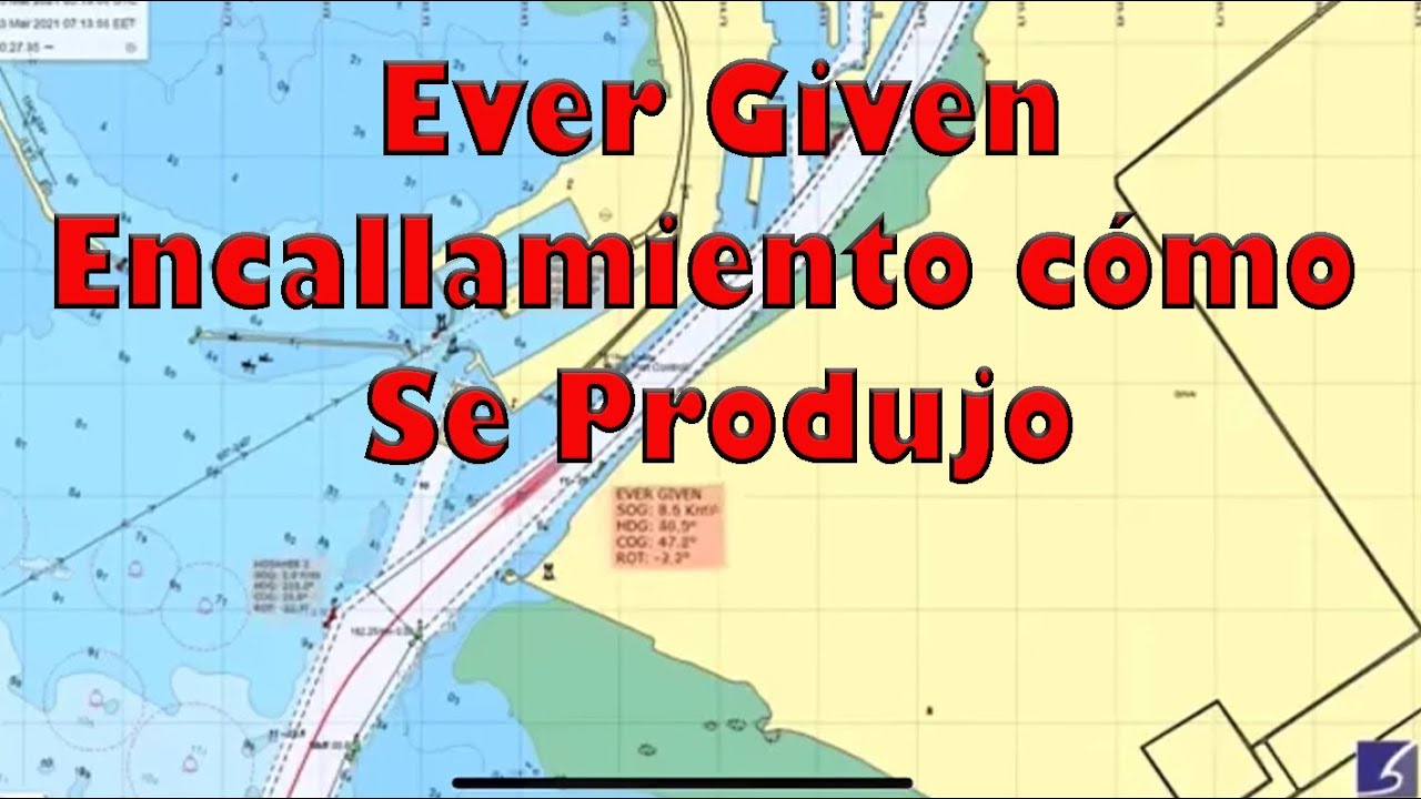 Ever Given. Últimos minutos antes de encallar. Las causas.