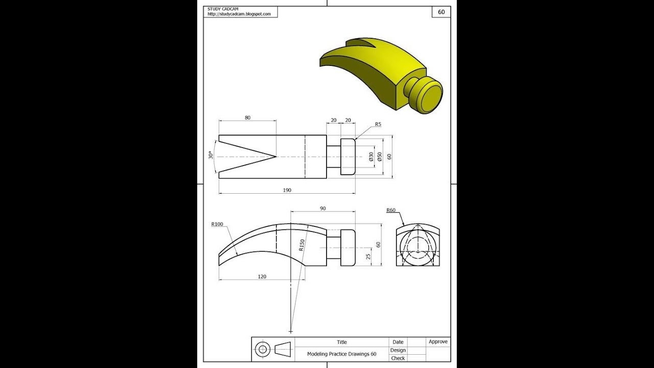 Catia v5 r19 exam surface hybride working