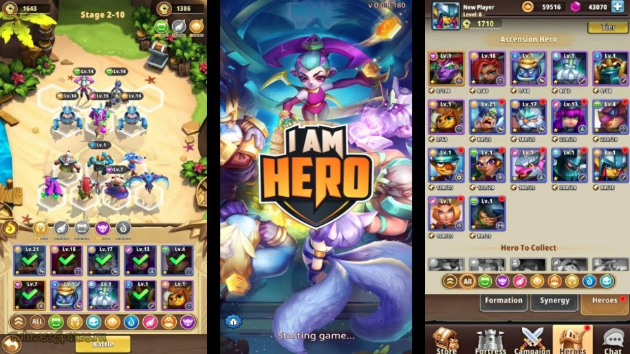I Am Hero: AFK Tactical Teamfight Gameplay Android | New Game