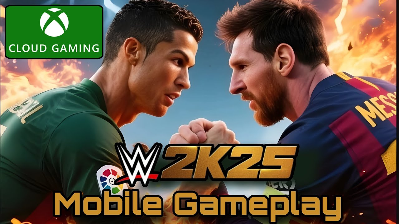 RONALD VS MESSI | WWE 2K25 ANDROID GAMEPLAY LIVE | XBOX CLOUD GAMING |