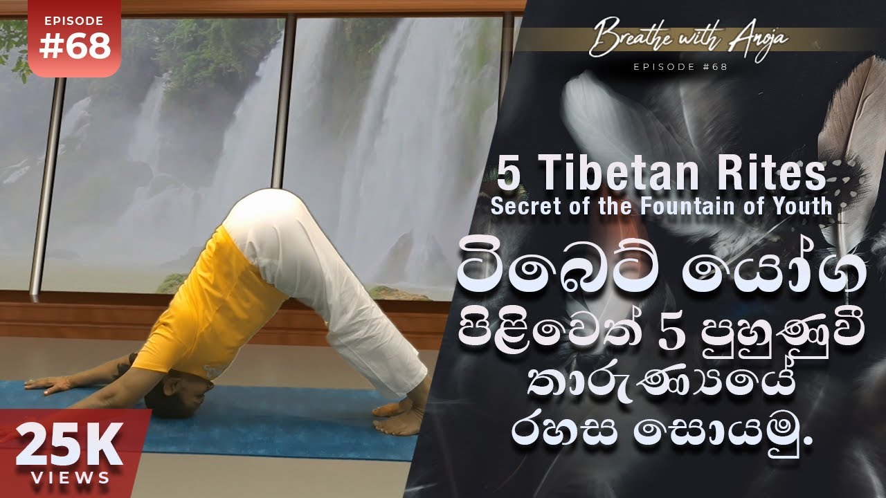 ටිබෙට් යෝග පිළිවෙත් 5 පුහුණුවී තාරුණ්‍යයේ රහස සොයමු | Breathe with Anoja | #68 ‍| HD