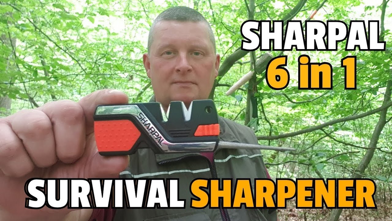 ✔ SHARPAL 6 in 1 Messersch&auml;rfer und Survivaltool (Feuerstahl incl.)