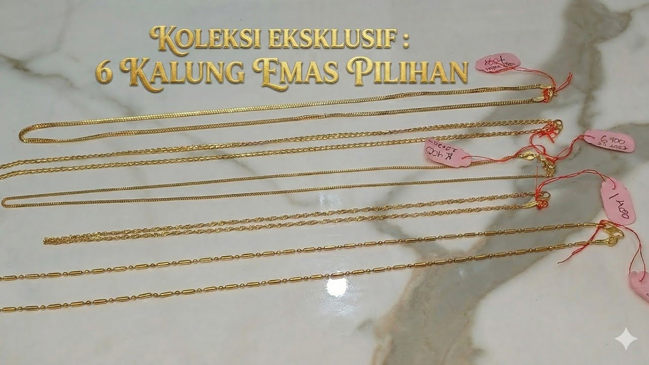 6 Kalung Emas Terlaris — Jangan Sampai Salah Pilih