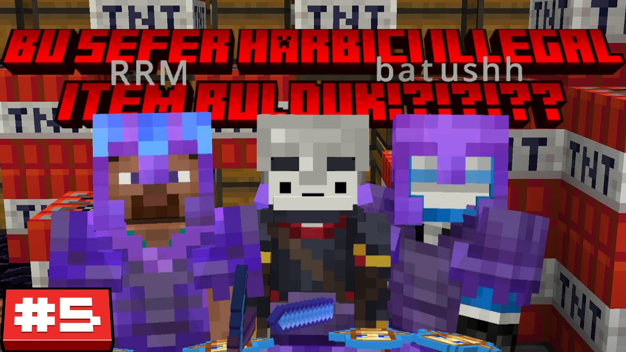 Bu Sefer Harbici İllegal İtem Bulduk !! ChickenSMP Base Patlatma #5