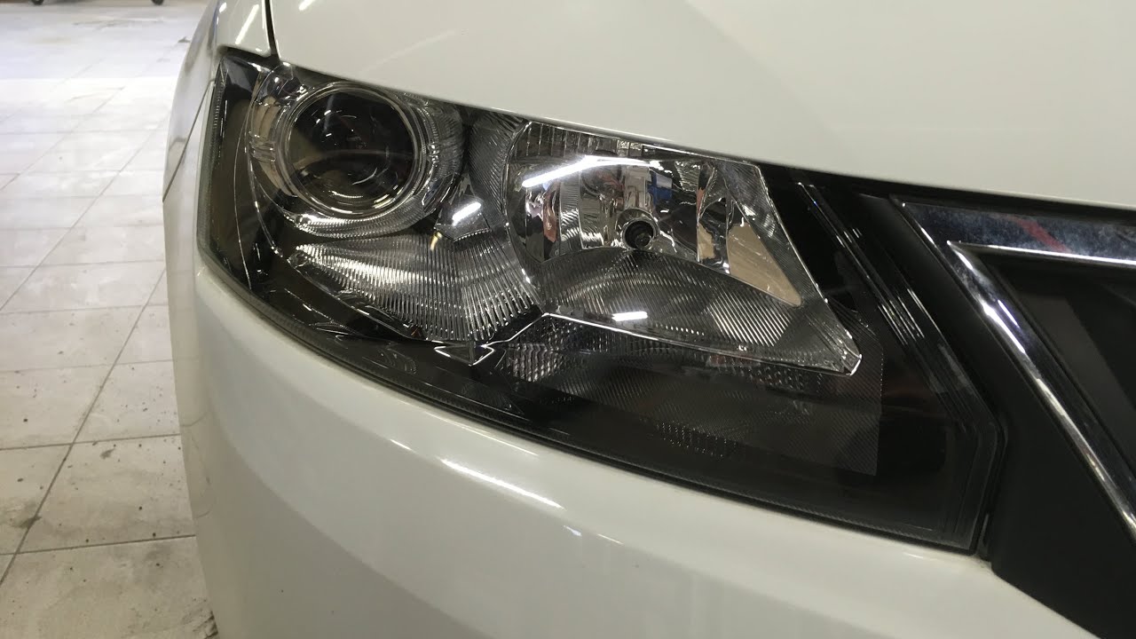 Skoda Rapid - установка линз, диодные линзы bi-led, тюнинг фар
