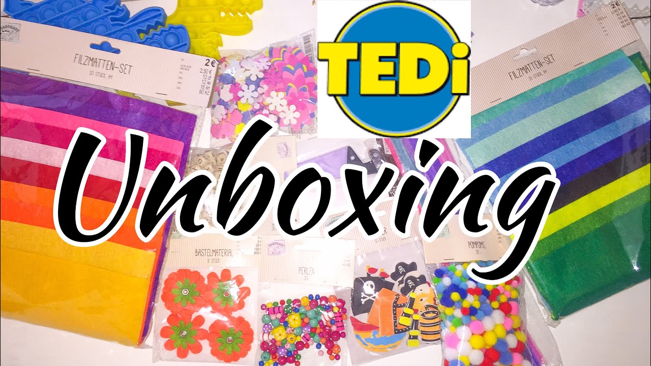 Spacchettiamo Tedi, materiale creativo - Unboxing Tedi