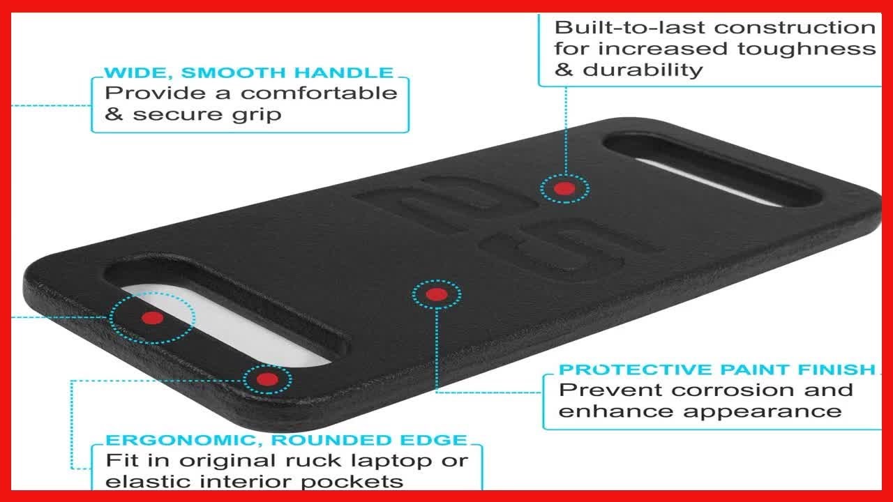 Yes4All Premium Adjustable Ruck Plate 10LB, 20LB Weight