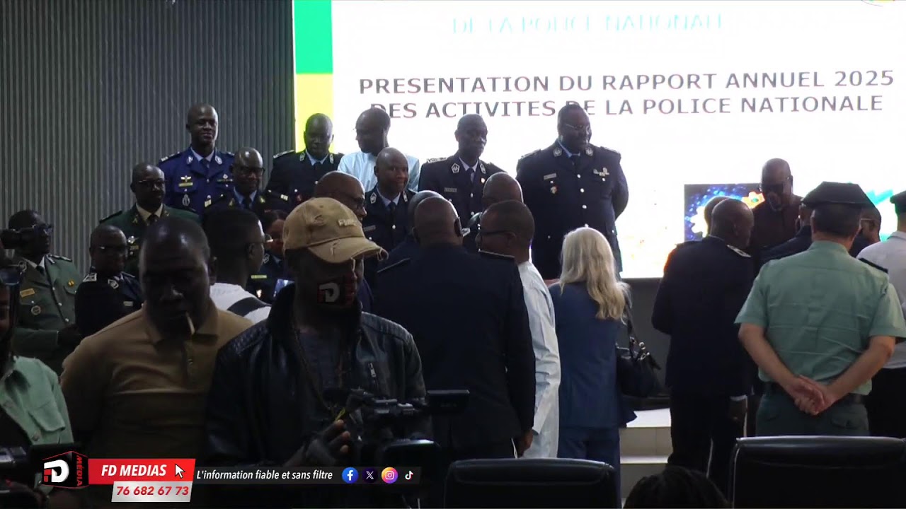Presentation Du Rapport Annuelle De La  Police Nationale 👮🇸🇳