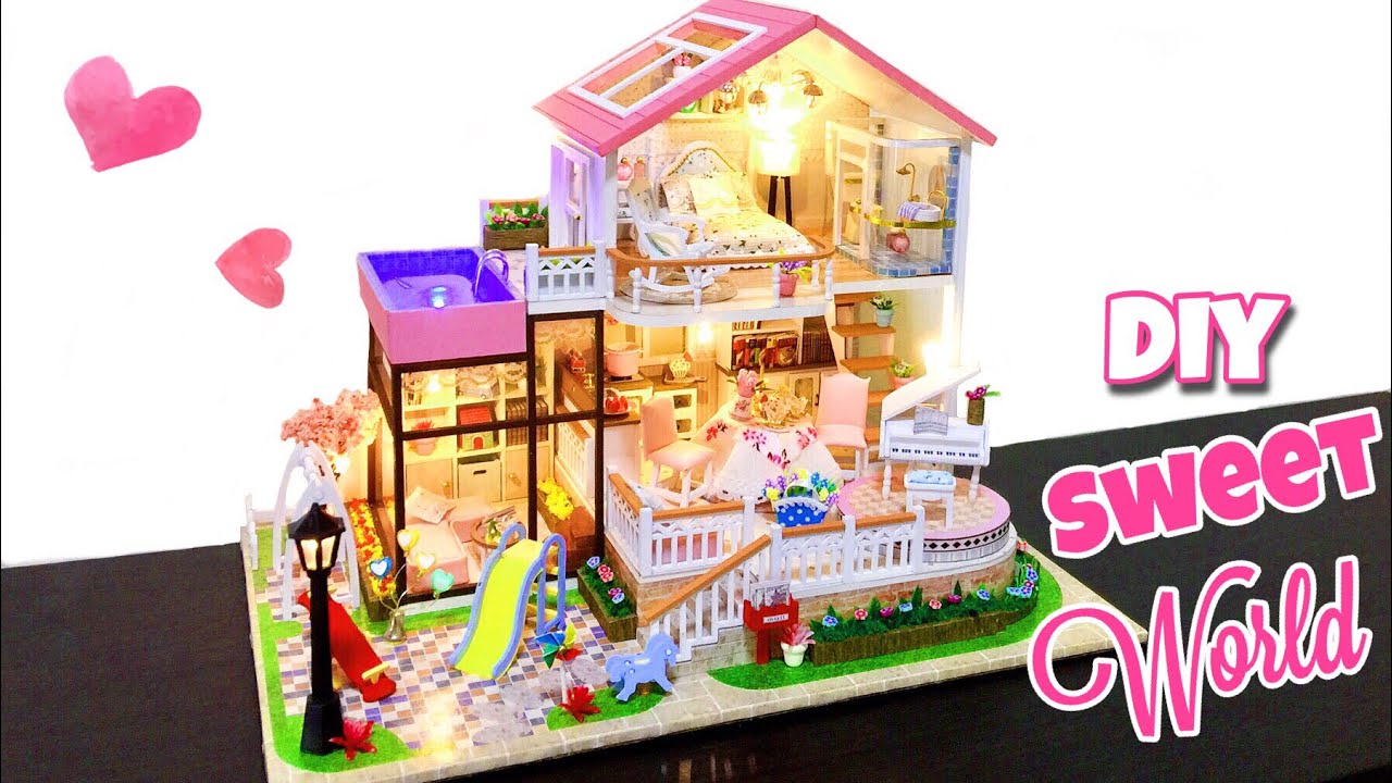 DIY Miniature Dollhouse | Sweet World |  Miniature with Jenny