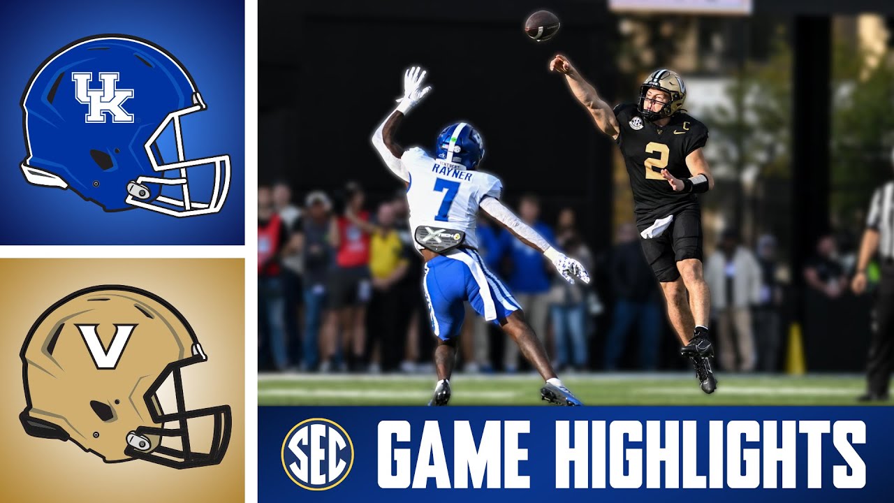 Kentucky Wildcats at No. 12 Vanderbilt Commodores | Game Highlights | 2025 SEC Football