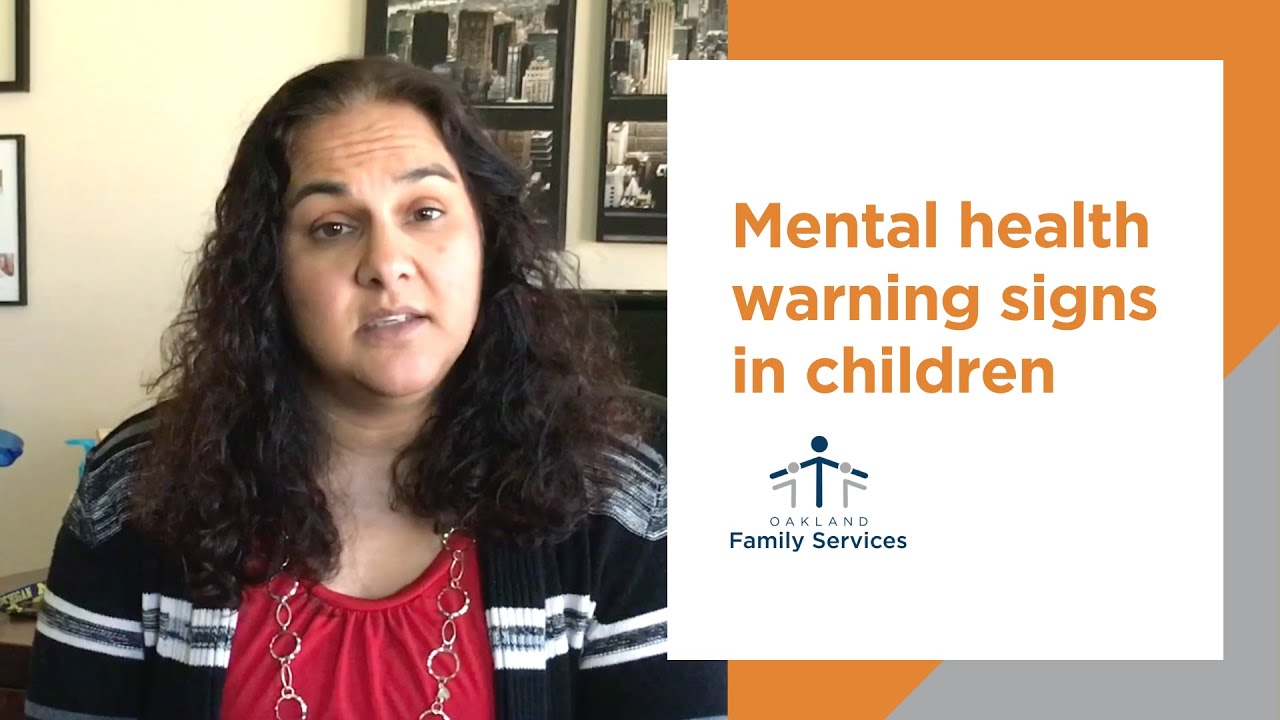 Mental health warning signs in children