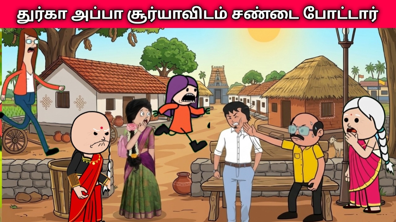 Part- 382 துர்கா அப்பா சூர்யாவிடம் சண்டை போட்டார் #nettamari #pannaiveedu