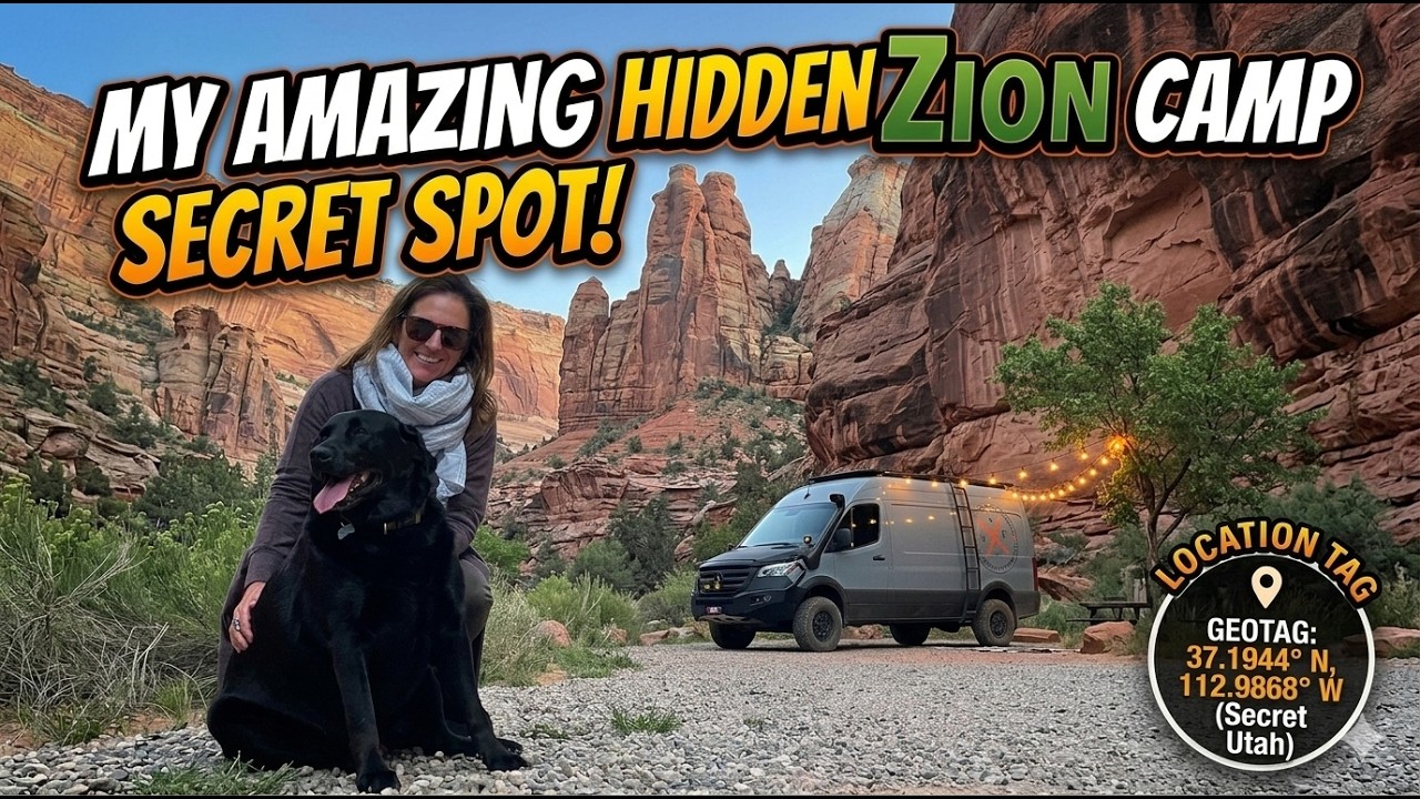 I found the ULTIMATE secret camp spot outside Zion National Park