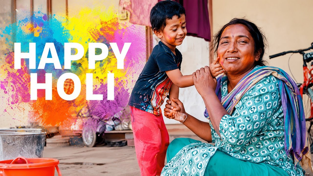 दृष्टी आणि मी होळी साजरी केली सर्वांना होळीच्या शुभेच्छा Happy Holi😍 #holi #holi2026 #drushtichannel