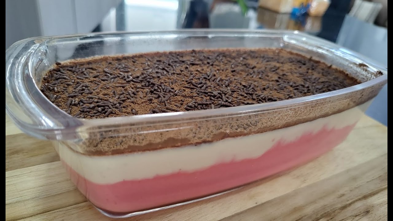 RECEITA SOBREMESSA DOIS SABORES