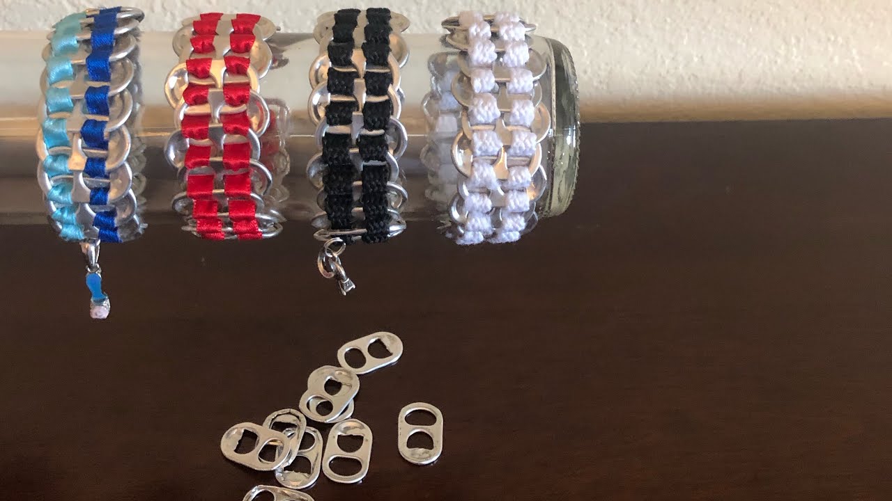 Recicla y haz una Pulsera hecha con anillas de lata