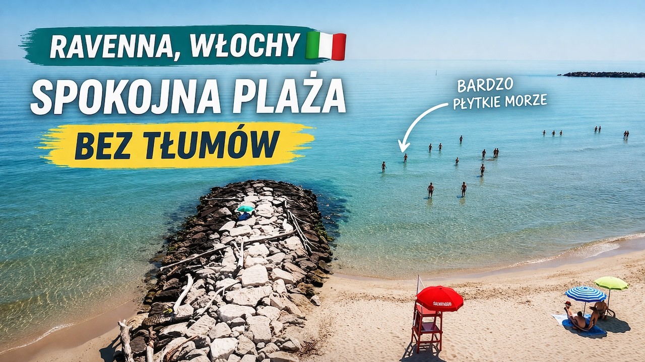 Tak wygląda Adriatyk we Włoszech 🇮🇹 Plaża bez tłum&oacute;w i płytkie morze