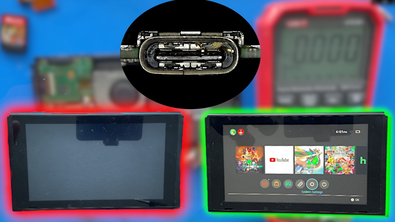 Nintendo Switch Charge Port Replacement MADE EASY - Mail In Service Repair