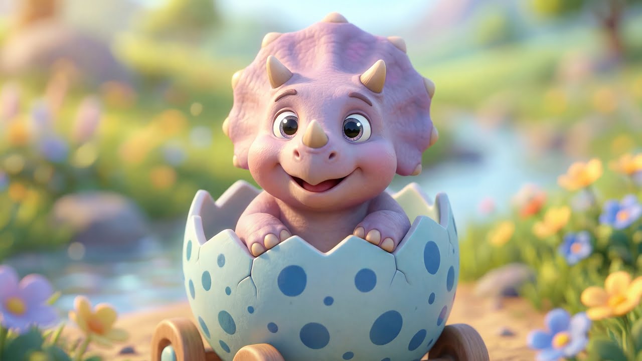 三角龙之歌｜Triceratops Song 中文版｜恐龙儿歌｜认识三角龙｜宝宝最爱的恐龙儿歌