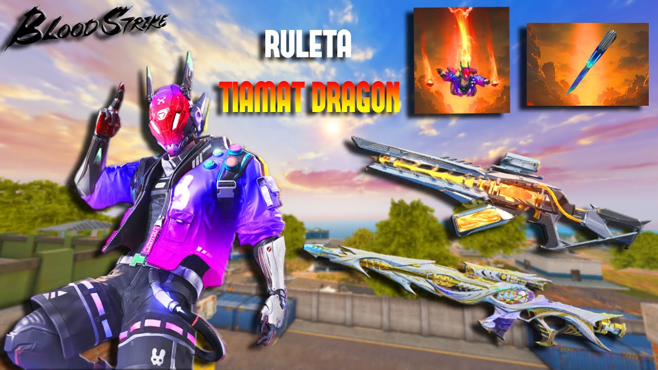 GASTO +9500 DE ORO EN LA RULETA TIAMAT DRAGON EN BLOOD STRIKE🔥​🤯​