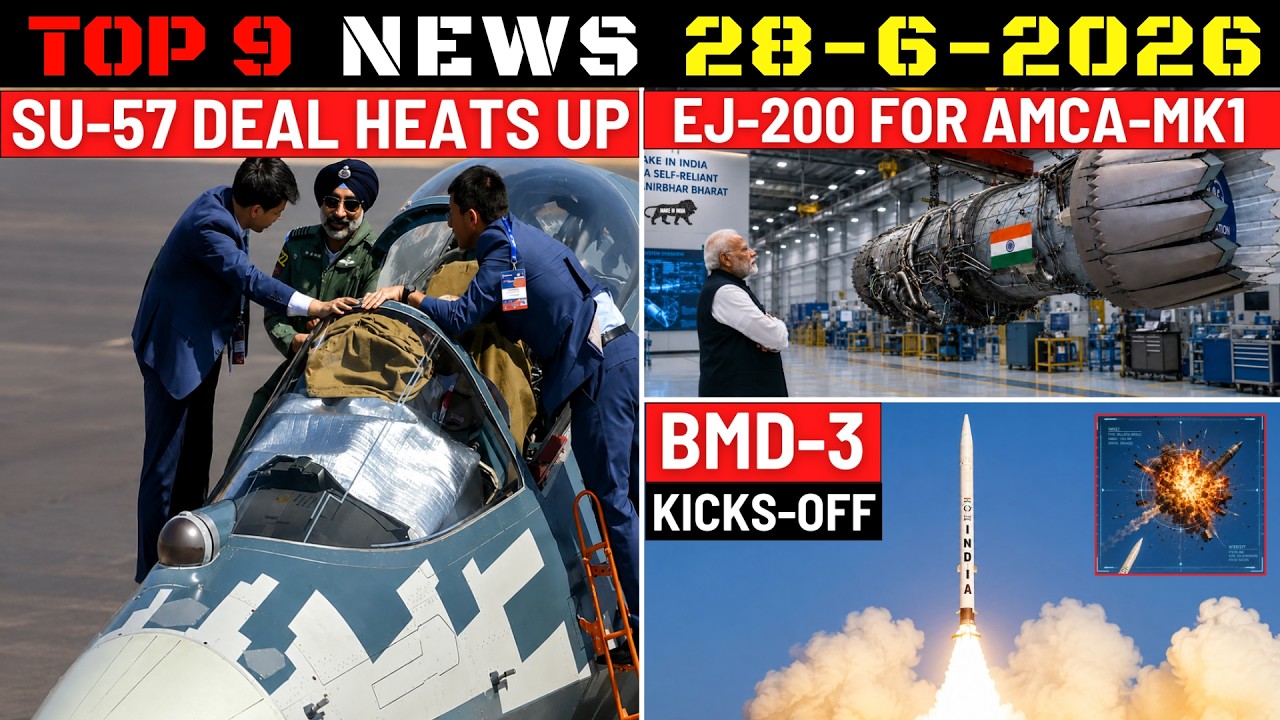 Indian Defence Updates : Su-57 Deal Heats Up,EJ-200 For AMCA,BMD Phase-3 Kicks-Off,69 New Warships